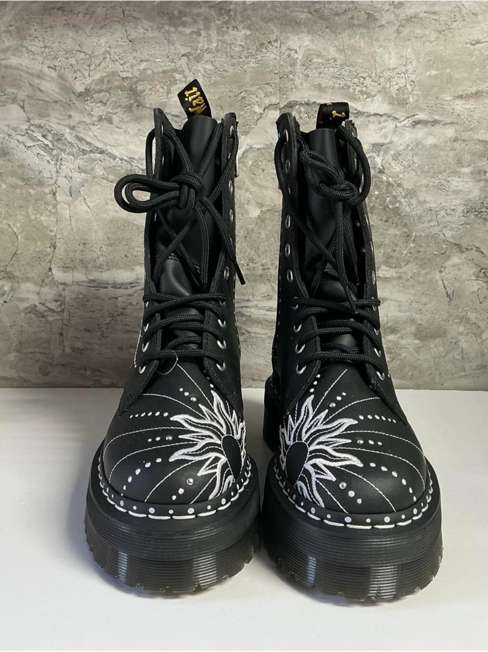 Dr. Martens 1460 SOLAR FLARE RECLAIMED LEATHER BOOTS - Picture 9 of 13